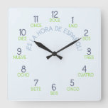 It&#39;s Time For Spanish Clock at Zazzle