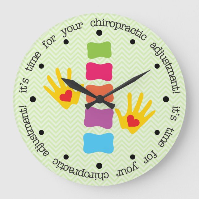 It's Time For Your Chiropractic Adjustment Clock (Front)