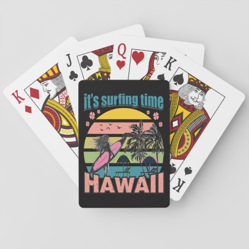 Its Time Surfing _ Hawaii Poker Cards