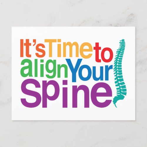 It's Time To Align Your Spine Reactivation Recall Postcard