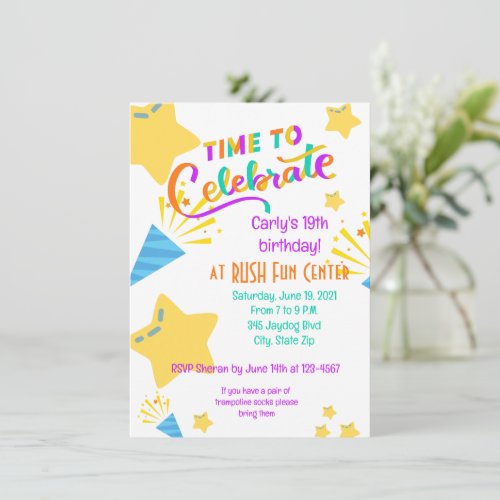 Its Time to Celebrate birthday invitations