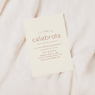 It's Time to Celebrate Party Invite