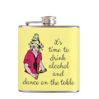 It's time to drink alcohol and dance on the table flask