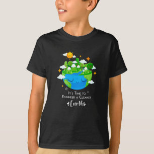 It's time to engineer a cleaner Earth cute planet T-Shirt
