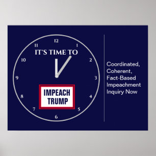 It's Time to Impeach Trump Congress Impeachment Poster