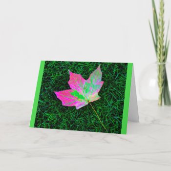 It's Time To Leaf Another Year Behind! Card by MortOriginals at Zazzle
