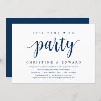 It's time to party, Modern Post Wedding Elopement