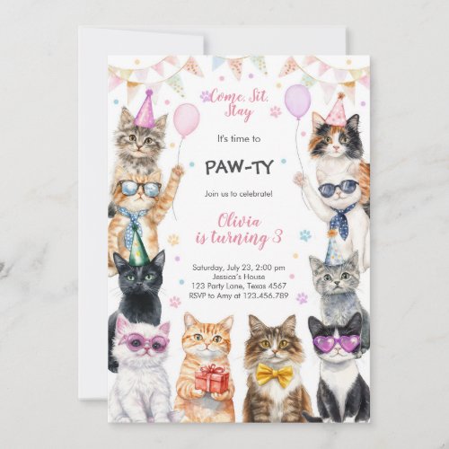 It's Time to Paw-ty Party Animals Kids Birthday