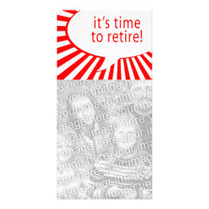 it's time to retire! (comic bubble) card