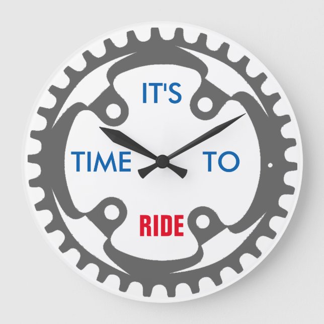 It's Time To Ride Clock (Front)