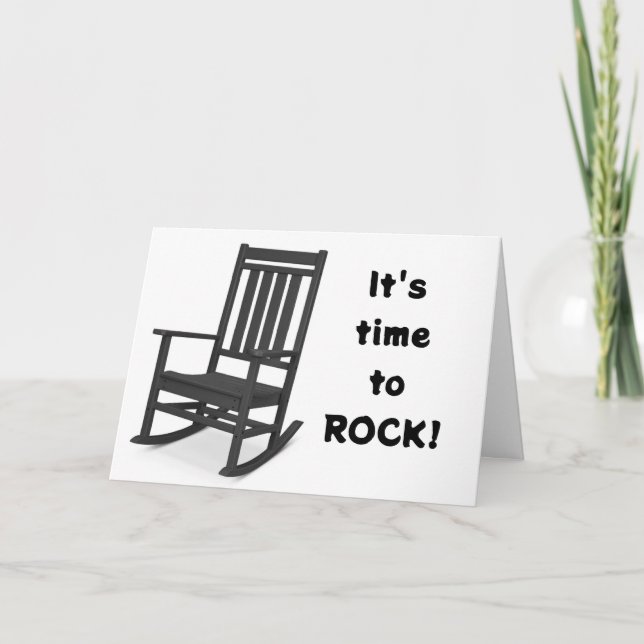 **IT'S TIME TO ROCK ON YOUR 40th BIRTHDAY** Card (Front)