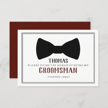 It's Time To Suit Up Groomsman - Black Tie Wine Invitation by Evented at Zazzle