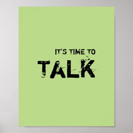 It's Time To Talk. Poster
