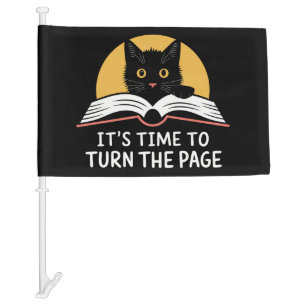 It's Time To Turn The Page Kamala Harris Politic Car Flag