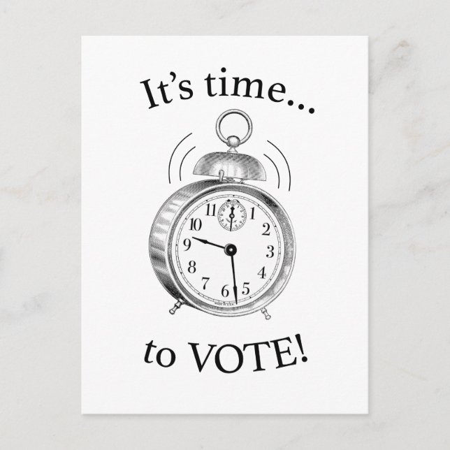 It's time… to VOTE! Postcard (Front)