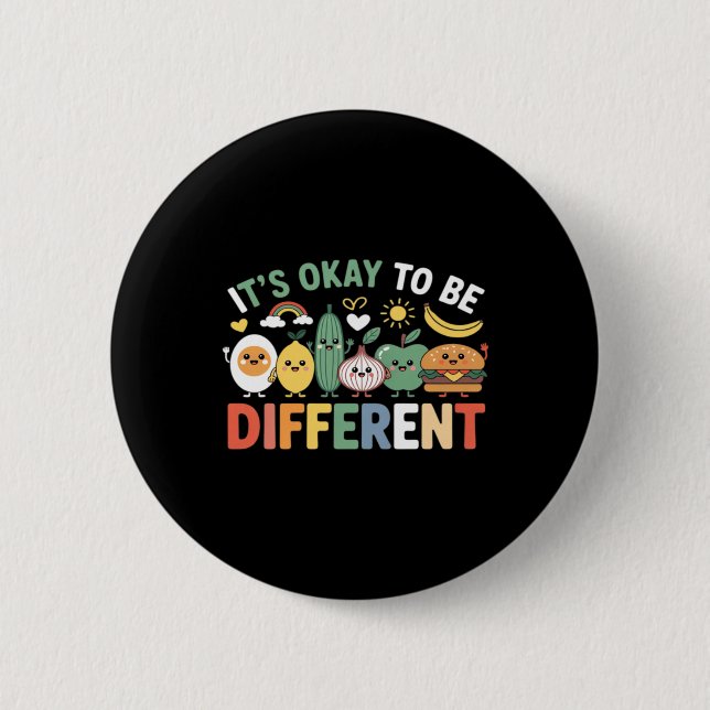 Its To Be Different Cute Diversity Back To School Button (Front)