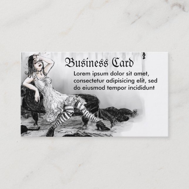 It's Too Hot to Wear Black Business Card (Front)