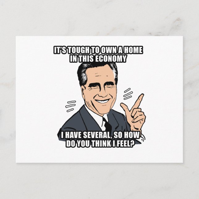 it's tough to own a home in this economy - .png postcard (Front)
