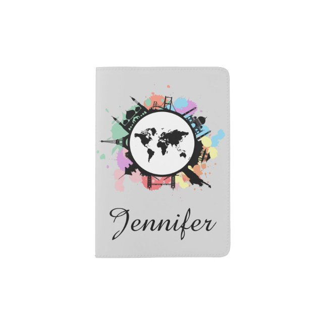 It's travel time passport holder (Front)