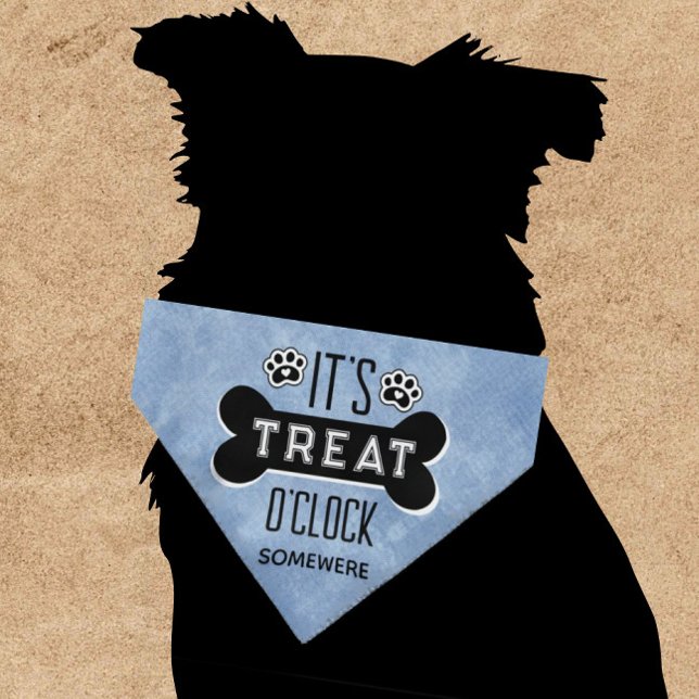 It's Treat O'clock Somewhere Dog Bandana (Creator Uploaded)