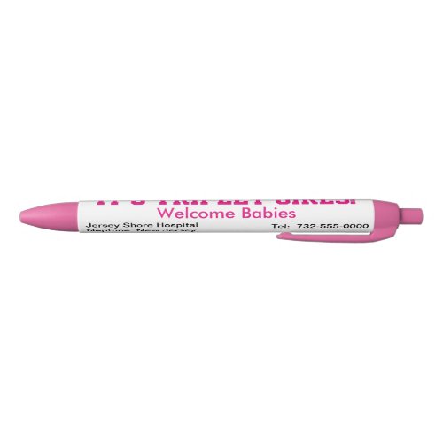 Its Triplet Girls Hospital Announcement Name Red Ink Pen