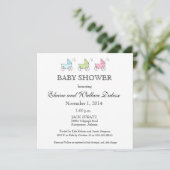 It's Triplets Baby Shower Invitation (Standing Front)