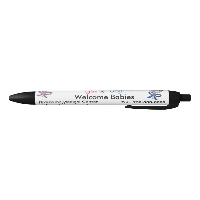 It's Triplets Girl Boys Hospital Announcements Pen (Bottom)