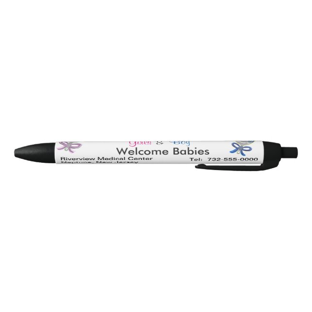 It's Triplets Girls Boy Hospital Name Announcement Pen (Bottom)