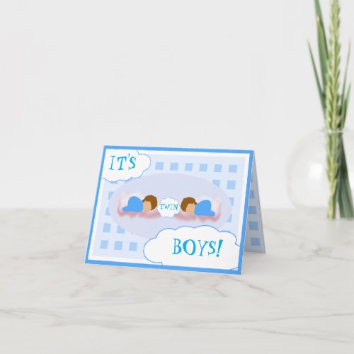 ITS TWIN BOYS CARD