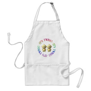 It's twins! adult apron