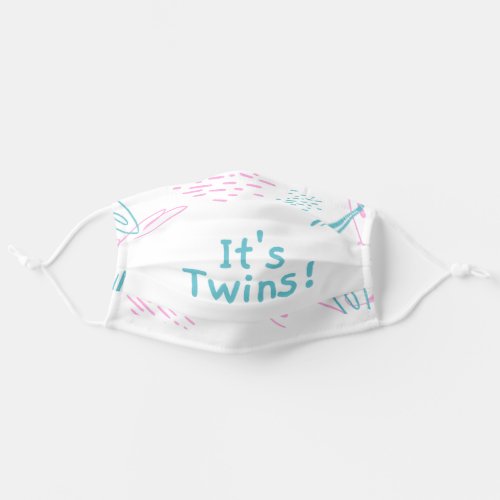 Its Twins  Baby Boy Girl Adult Cloth Face Mask