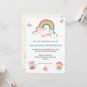 It's twins-Baby shower invitation. invitation