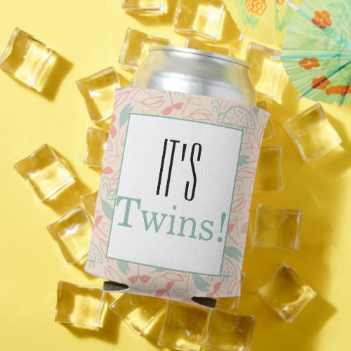 Its Twins Baby Shower Party Favor Can Cooler