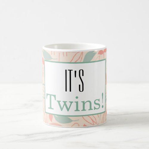 Its Twins Baby Shower Party Favor Mug