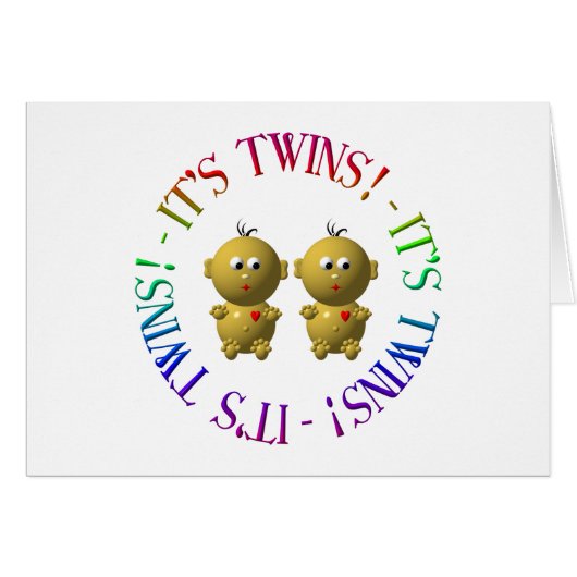 It's twins! cards (Front Horizontal)