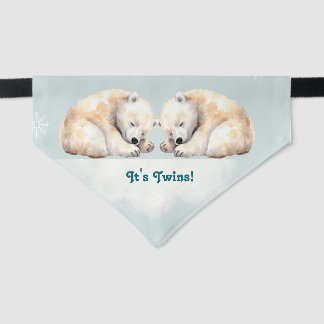 It's Twins Dog Bandana Pet Bandana Collar
