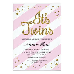 twin baby shower invitations zazzle