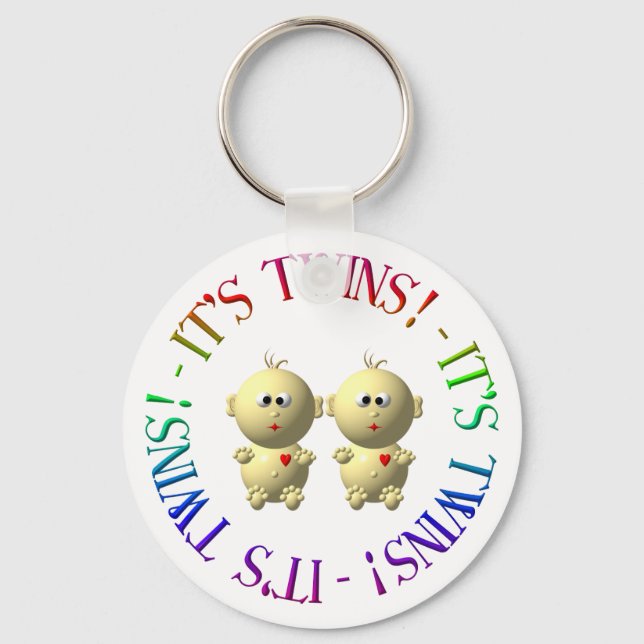 It's twins! keychain (Front)