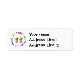 It's twins! label