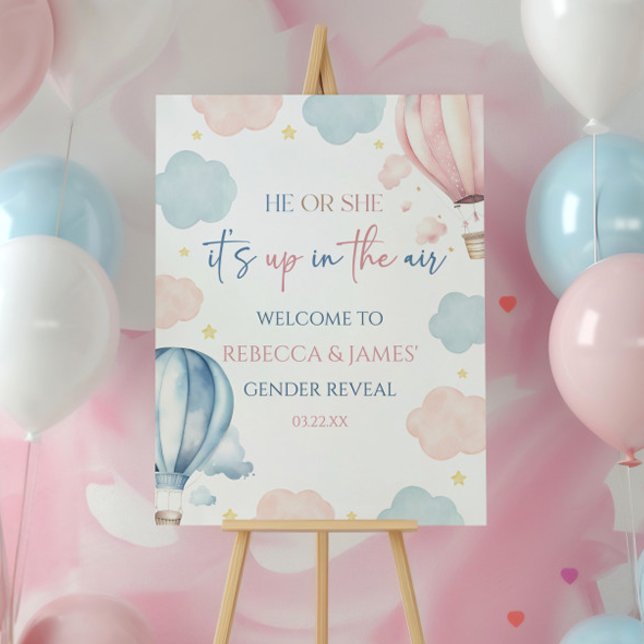 It's Up In The Air Gender Reveal Welcome Sign (Creator Uploaded)