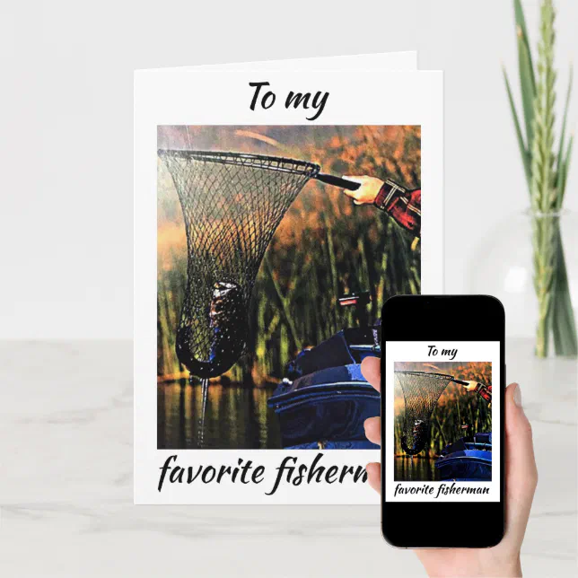 IT'S VALENTINE'S DAY *MY FAVORITE FISHERMAN** CARD | Zazzle
