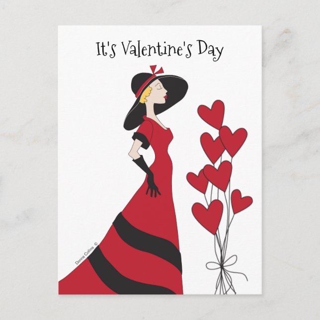 It's Valentine's Day Postcard (Front)