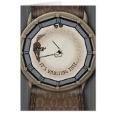 "It's Vaulting Time" Card (Front)