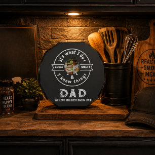 It's What I Do I Smoke Meat Funny Dad Photo Block