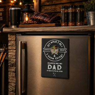 It's What I Do I Smoke Meat Funny Dad Photo Magnet