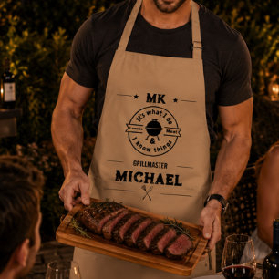 It's What I Do I Smoke Meat & I Know Things Funny Adult Apron