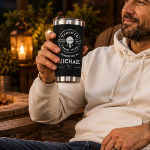 It's What I Do I Smoke Meat & I Know Things Funny  Insulated Tumbler