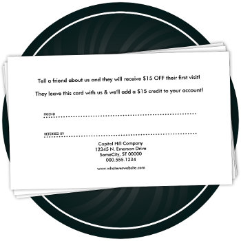 It's Who You Know Referral Cards by identica at Zazzle