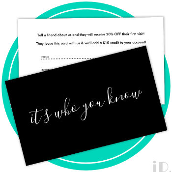 It's Who You Know Referral Program by identica at Zazzle