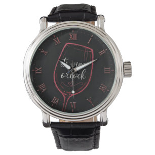 It's Wine O'Clock Modern Minimalist Watch
